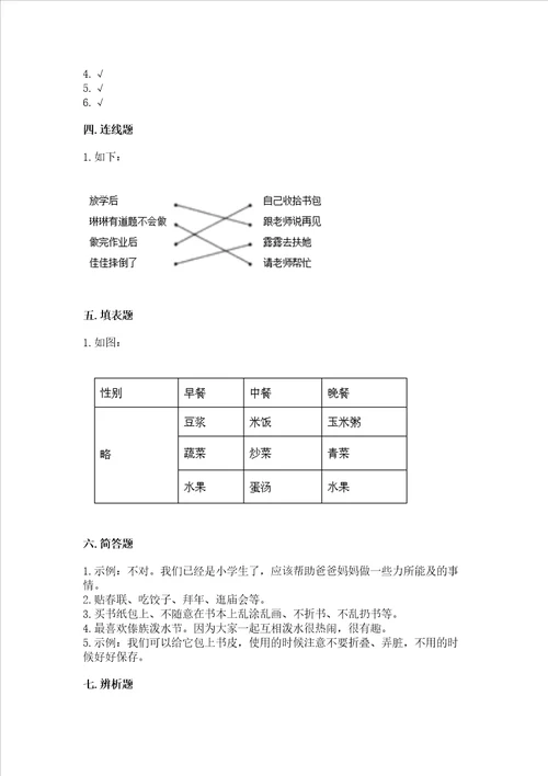 部编版一年级上册道德与法治期末测试卷附完整答案夺冠系列