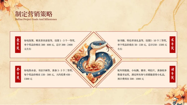 橙色中国风年度工作计划PPT模板