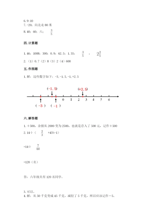 六年级下册数学期末测试卷附答案（能力提升）.docx