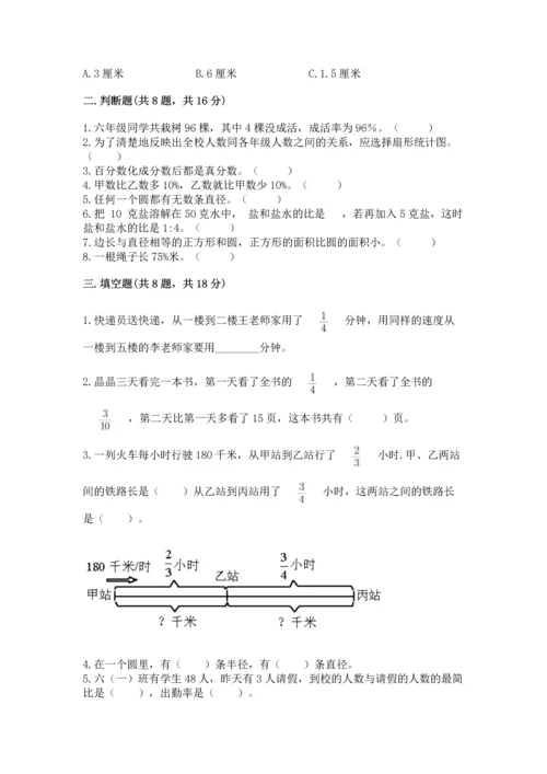 人教版六年级上册数学期末测试卷（综合题）word版.docx