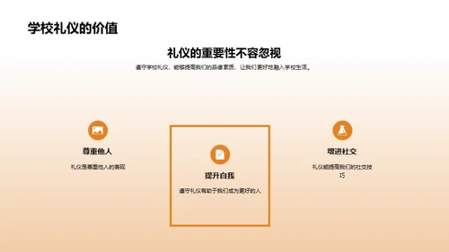 礼仪塑造品格