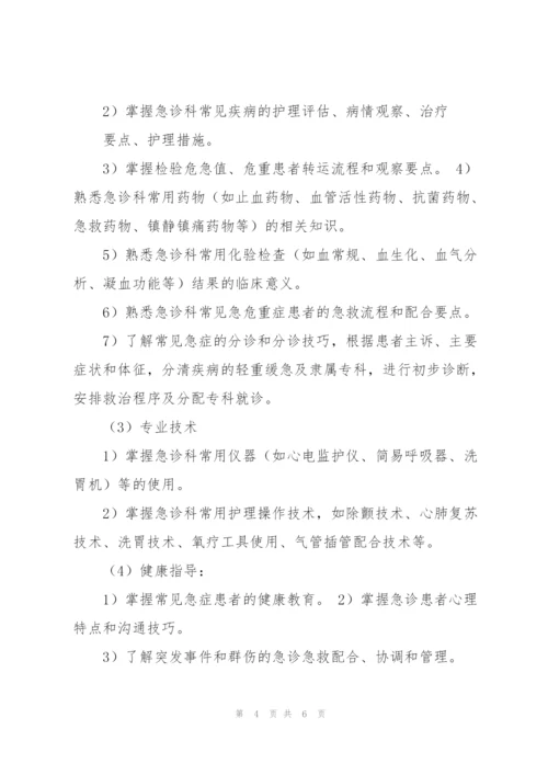 急诊科新入职护士培训计划.docx