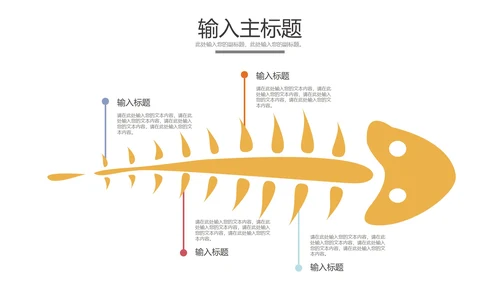 鱼骨图样式合集PPT模板