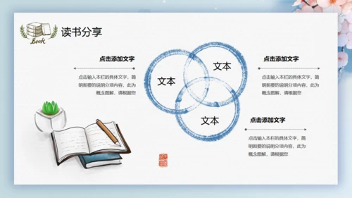 唯美中国风中国书画读书分享会通用PPT
