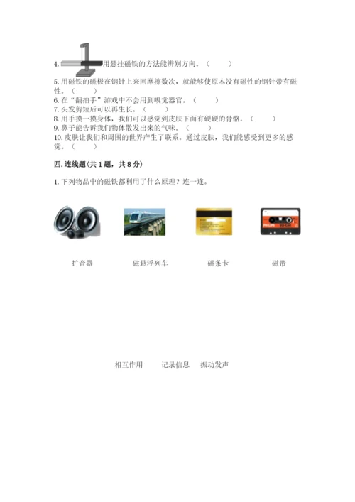 教科版二年级下册科学知识点期末测试卷含答案【轻巧夺冠】.docx