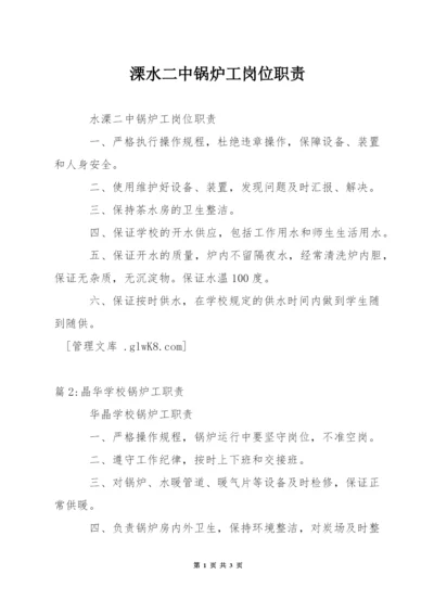 溧水二中锅炉工岗位职责.docx