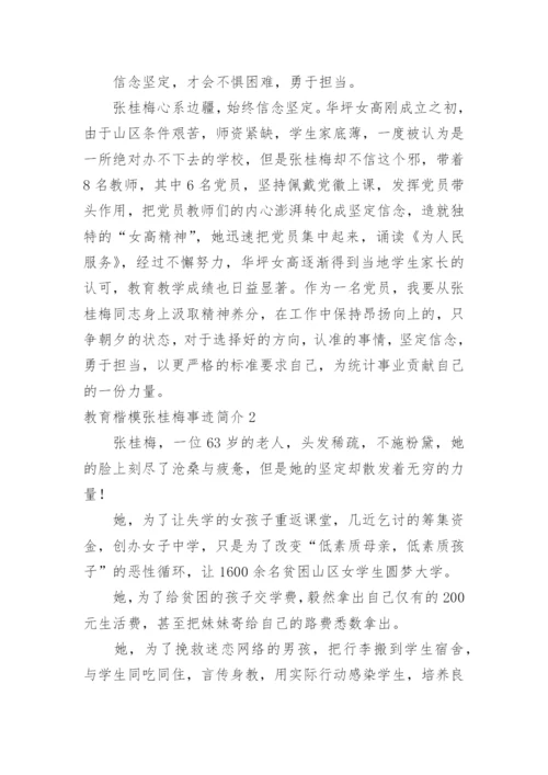 教育楷模张桂梅事迹简介.docx