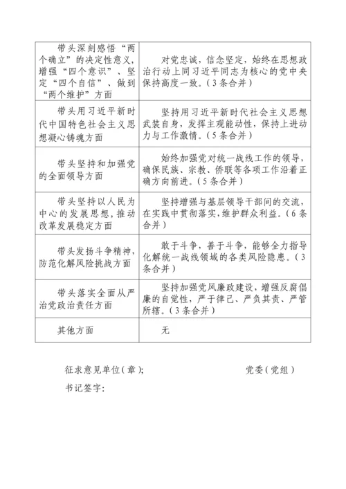 【民主生活会】市委常委班子2022年度民主生活会征求意见汇总.docx