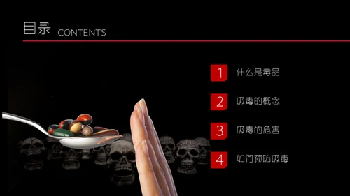 国际禁毒日珍爱生命远离罪恶通用PPT模板