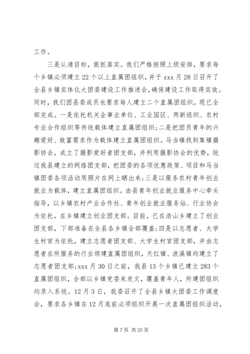 乡镇大团委建设自查报告范文一：.docx