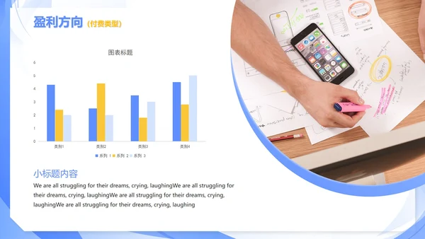 蓝色商务简约新零售商业模式报告PPT模板
