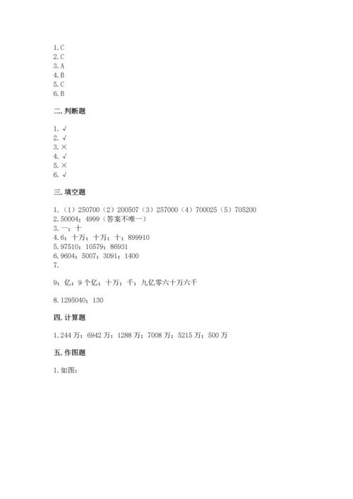 人教版四年级上册数学第一单元《大数的认识》测试卷精品【巩固】.docx