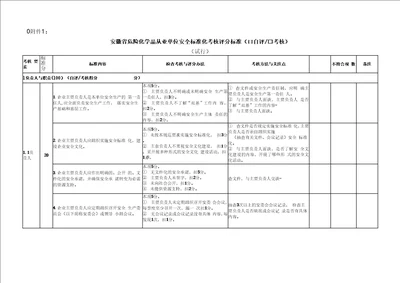 标准化考核评分标准