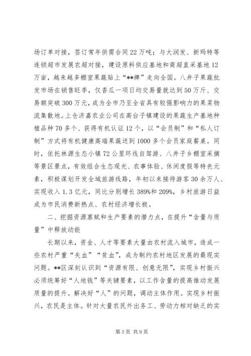 推进乡村振兴典型经验交流汇报.docx