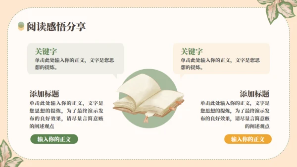 世界读书日分享会通用PPT模板
