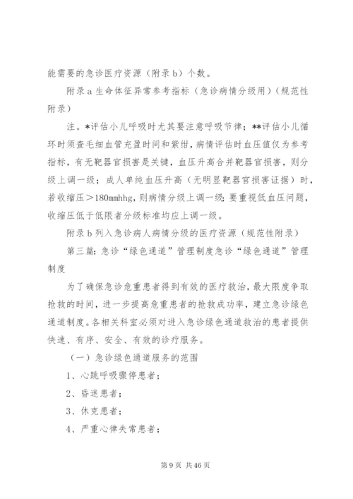 “绿色通道”病情分级管理制度.docx