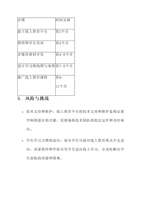 线上教育课程转型方案