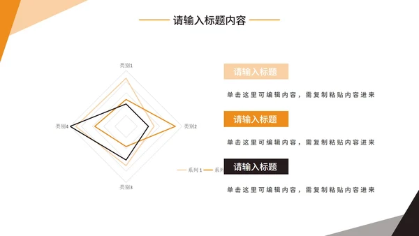 橙色简约几何实践学习汇报PPT模板