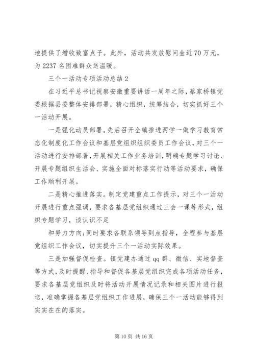 五个一希望工程专项团日活动总结.docx