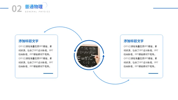 理学院教学课程通用PPT模板