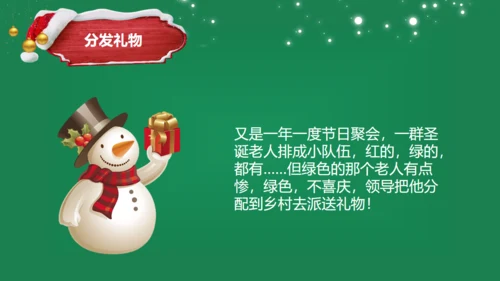 萌系圣诞老人圣诞节商业活动策划通用PPT模板
