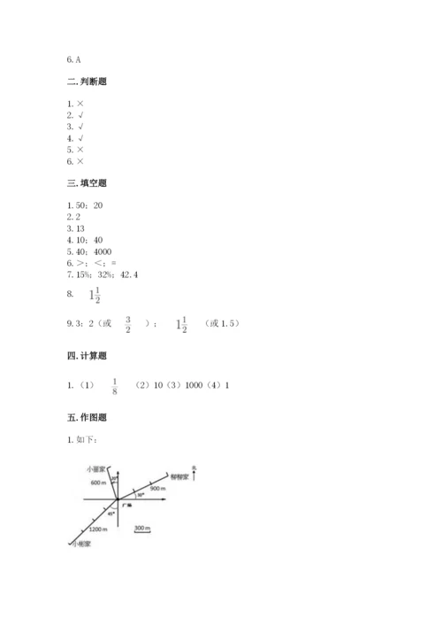 小学数学六年级上册期末考试试卷及参考答案【a卷】.docx