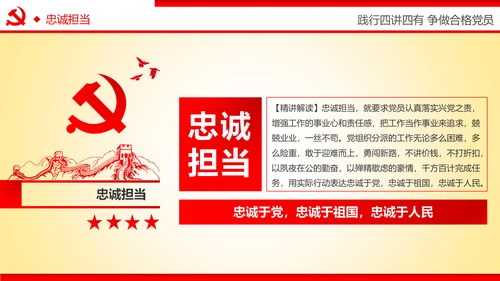 践行四讲四有争做合格党员专题讲座PPT