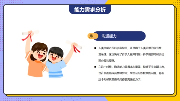 学生会主席班干部竞选通用PPT模板