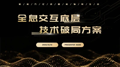 黑金奢华科技风创业创新PPT模板
