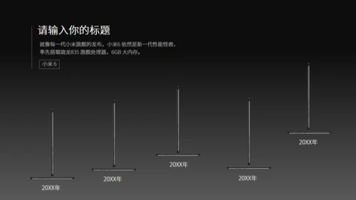 小米6新品发布会风格通用PPT模板