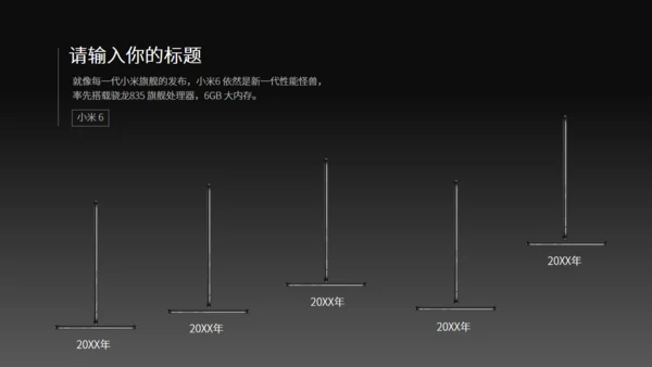 小米6新品发布会风格通用PPT模板