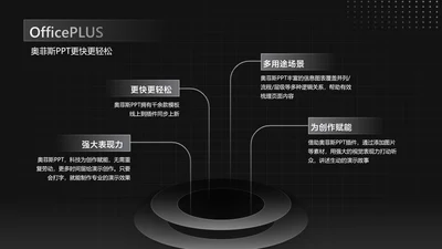 简约风并列关系4项PPT图文页