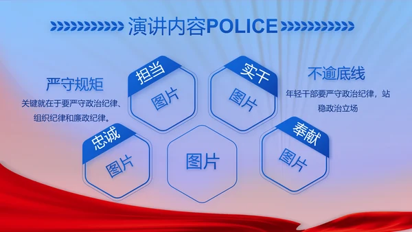 绿色大气公安年终工作总结计划PPT