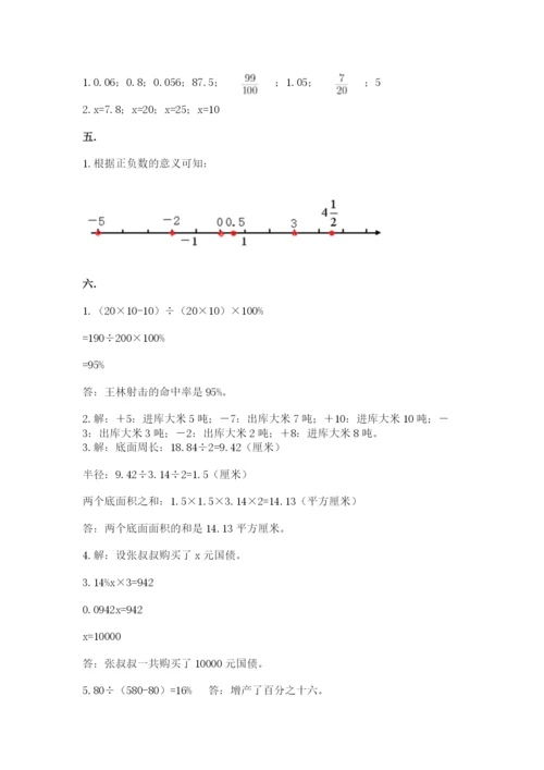 苏教版小升初数学模拟试卷附答案（基础题）.docx