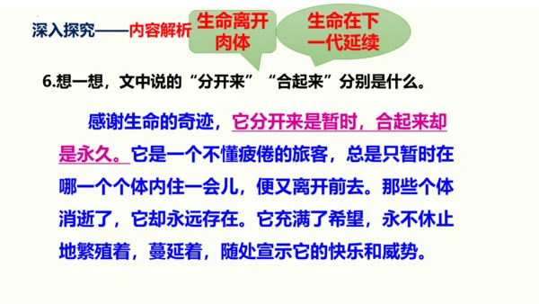 第16课《永久的生命》同步课件