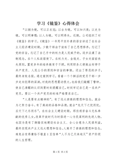 学习《镜鉴》心得体会 (9).docx