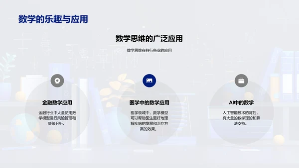 数学在生活中的应用PPT模板