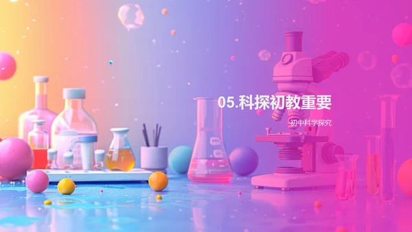 初中科学实验课PPT模板