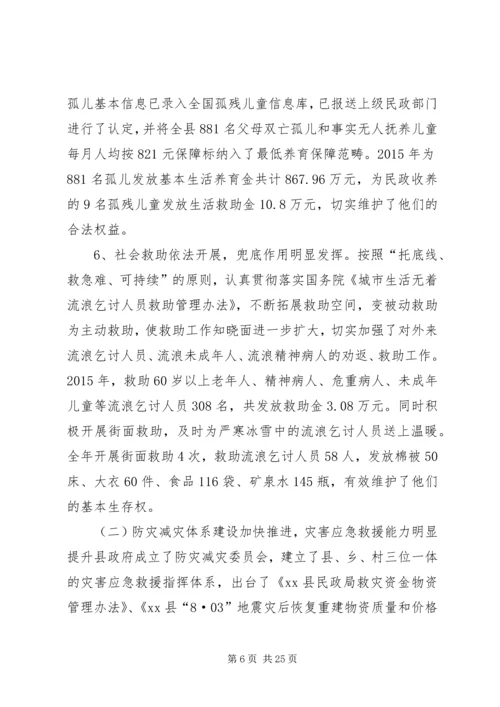 乡镇民政局年度重点项目工作总结暨工作计划.docx