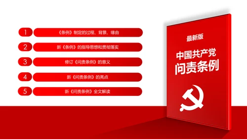 中国共产党问责条例学习解读PPT