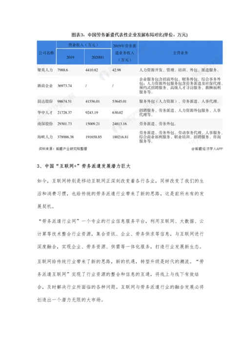 中国劳务派遣行业市场现状、竞争格局及发展趋势分析-融合互联网发展潜力大.docx