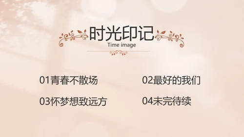 致青春毕业季青春毕业纪念册PPT