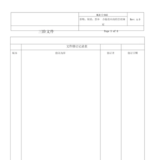 新增取消替补合格供应商的管理规定