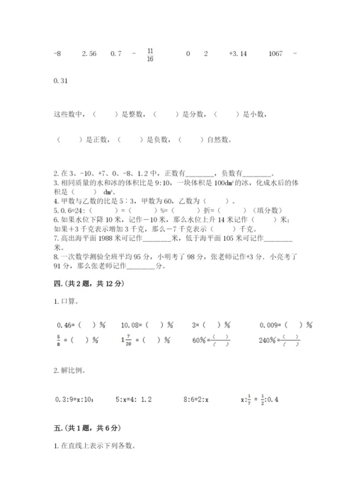 人教版六年级数学下学期期末测试题（名师系列）.docx