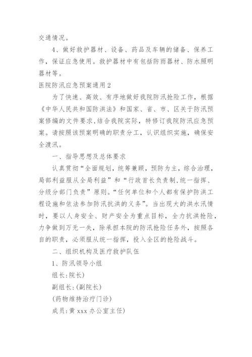 医院防汛应急预案.docx