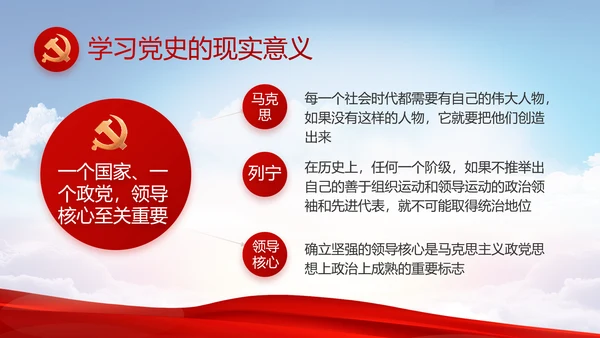 党建党支部年终工作总结汇报PPT党课