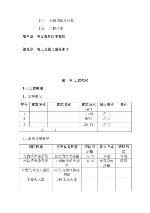 厂房消防综合施工组织设计水综合施工专题方案.docx