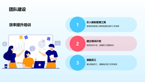 蓝色插画设备主管竞聘述职PPT模板