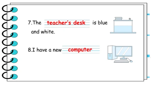 Unit 1 My classroom 单元复习(一)-单词词组+典型例题（共30张PPT）