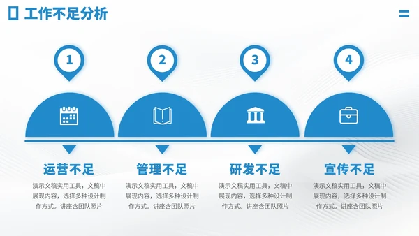 蓝色工作汇报述职PPT模板